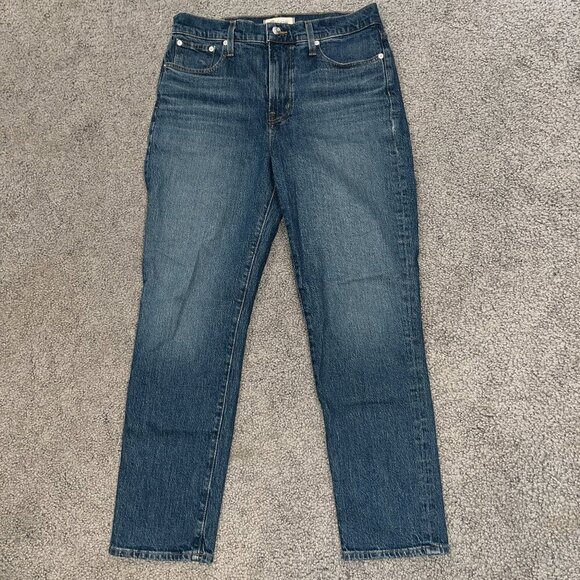 MADEWELL THE PERFECT VINTAGE JEAN - Medium Wash - High Rise  EUC - Women's 29 - Picture 1 of 12